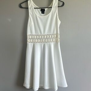 White dress Wedding Bachelorette Summer Dress Floral